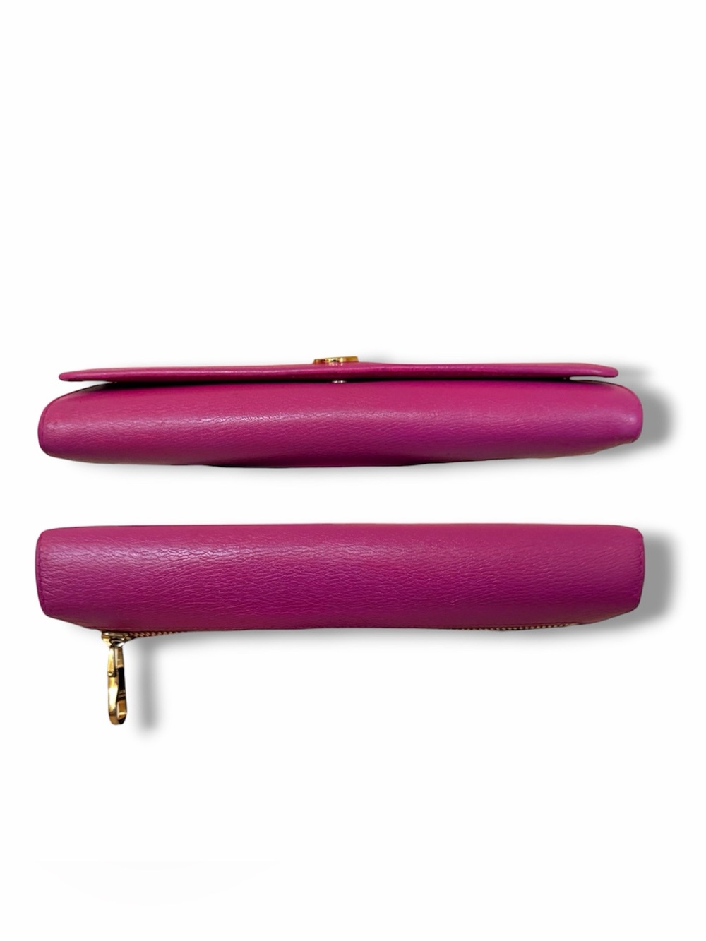 Loewe Anagram Leather Continental Flap Long Wallet Fuchsia - Picture 10 of 16